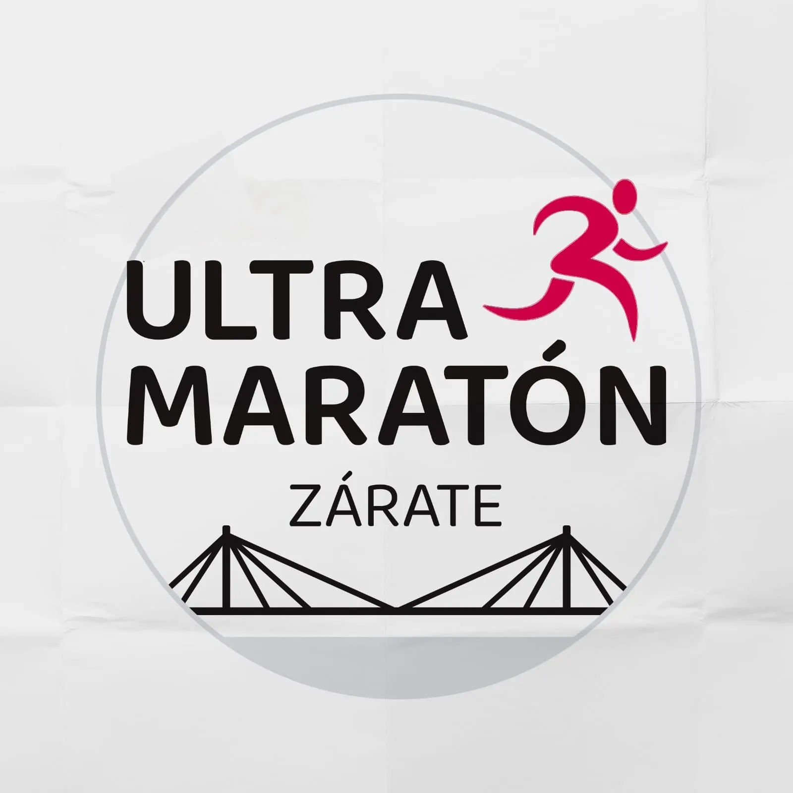 Ultramaratón Zárate - Clasificatoria y Competencia de Ultrafondo Logo oficial de la Ultramaratón Zárate con silueta de corredor y puente Zárate-Brazo Largo, evento de la Legión Argentina Spartathlon.